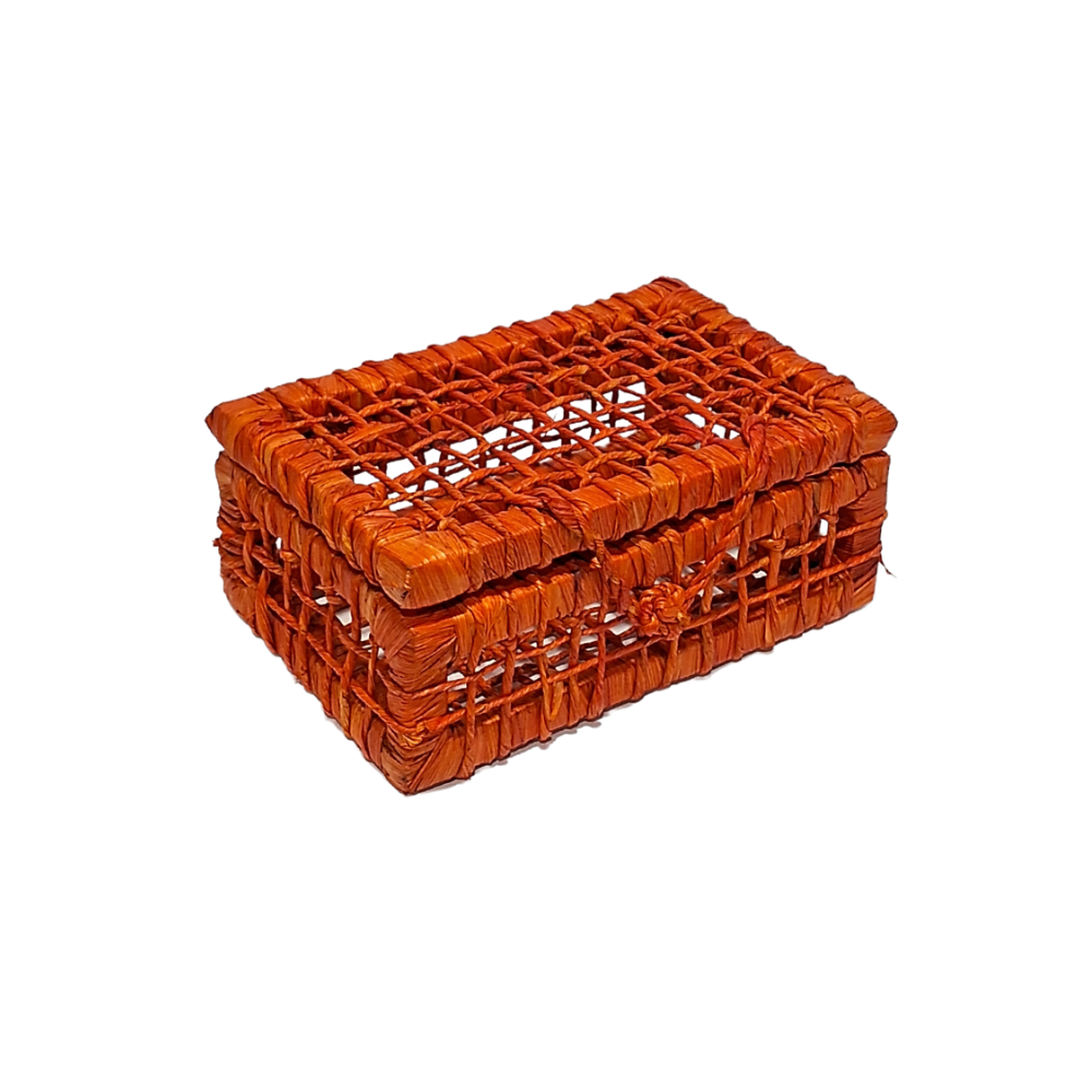 MALETA MINI LARANJA PALHA ABERTO N.1